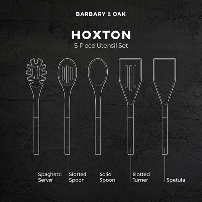Barbary &amp; Oak Hoxton 5 Piece Utensil Set with Holder