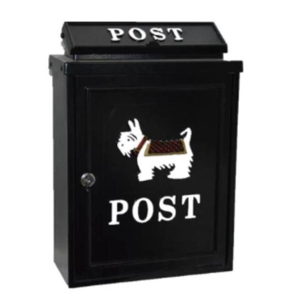 Cast Aluminium Post Box Dog Design