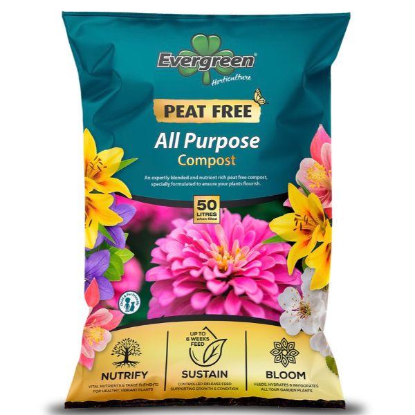 Evergreen All Purpose Compost (Peat Free) 50L