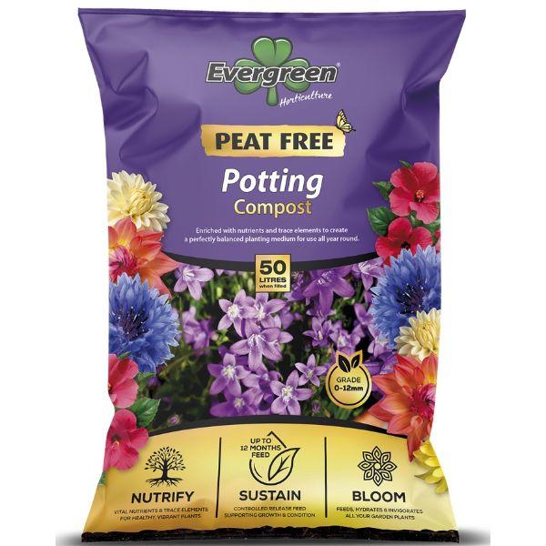 Evergreen Potting Compost (Peat Free) 50L