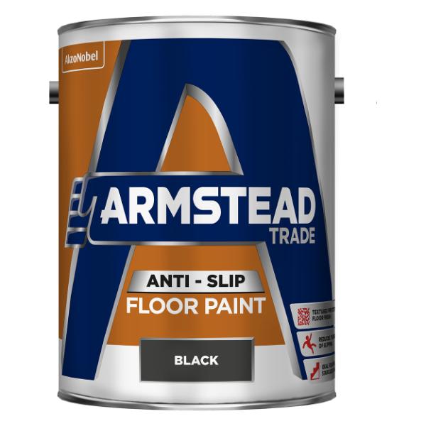 Armstead Trade Anti Slip Floor Paint Black 5L