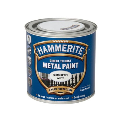 Hammerite Metal Paint Smooth White 250ml