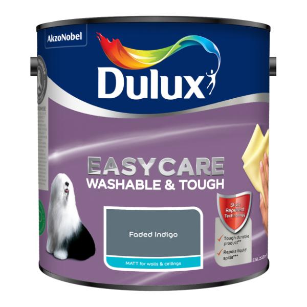 Dulux Easycare Washable &amp; Tough Matt Faded Indigo 2.5L