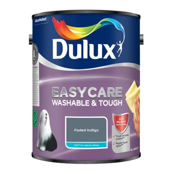 Dulux Easycare Washable &amp; Tough Matt Faded Indigo 5L