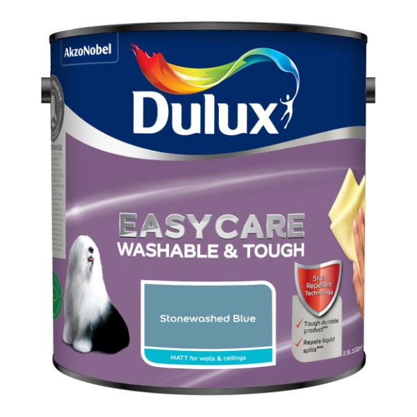 Dulux Easycare Washable &amp; Tough Matt Stonewashed Blue 2.5L