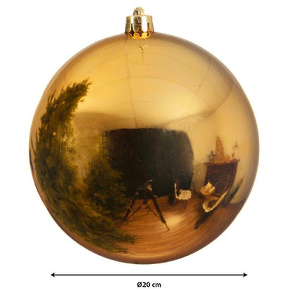 Christmas Shatterproof Gold 20 Cm Bauble