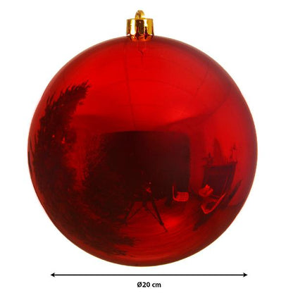 Christmas Shatterproof Red 20 Cm Bauble