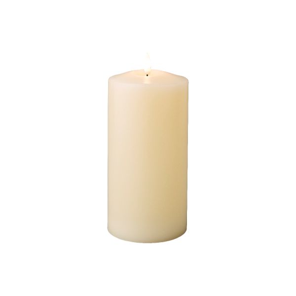 Wick Church Warm White LED Candle