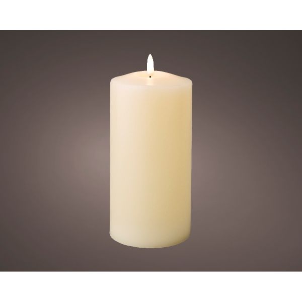 Wick Church Warm White LED Candle