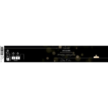 Wick Church Warm White LED Candle