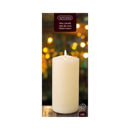 Wick Church Warm White LED Candle