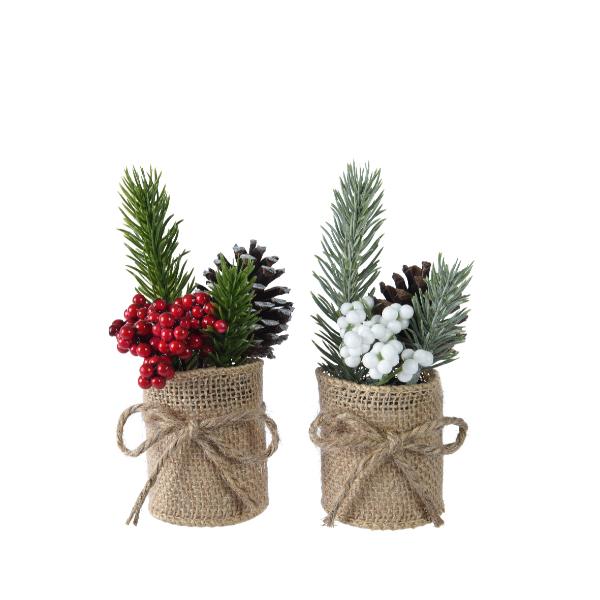 Christmas Frosted Pine Spray Decoration