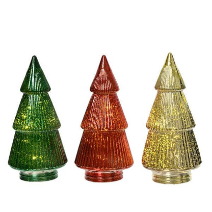 Christmas Glass Tree With Leds
