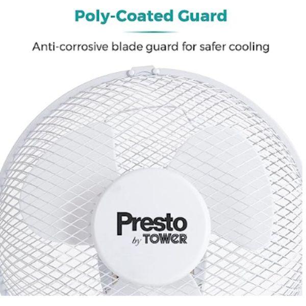 Tower Presto 9" Desk Fan White
