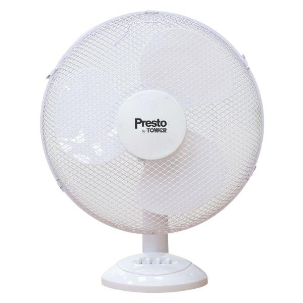 Tower Presto 12" Desk Fan White