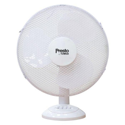 Tower Presto 12" Desk Fan White