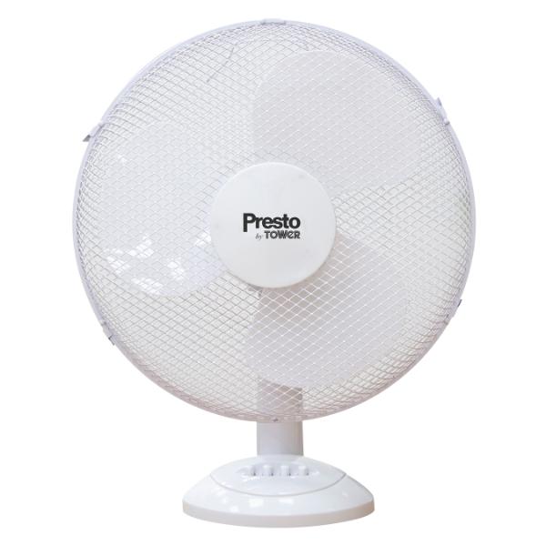 Tower Presto 12" Desk Fan White