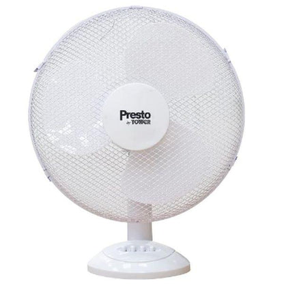 Tower Presto 12" Desk Fan White
