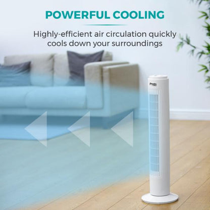 Tower Presto 29&quot; Tower Fan White