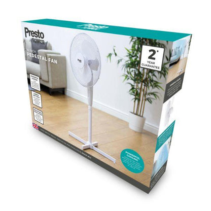 Tower Presto 16" Pedestal Fan White