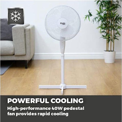 Tower Presto 16" Pedestal Fan White