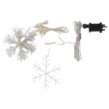 Christmas Snowflake Curtain Lights - Warm White 120x120 339 LEDs