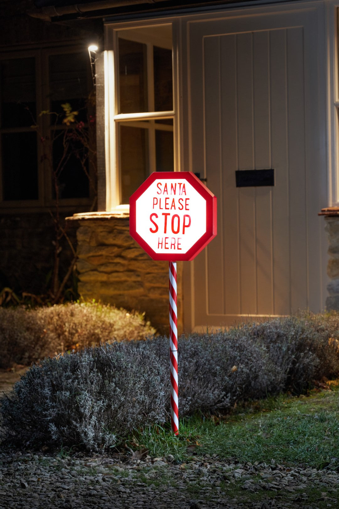 Three Kings Santa Stop Here! Stake Light - Large