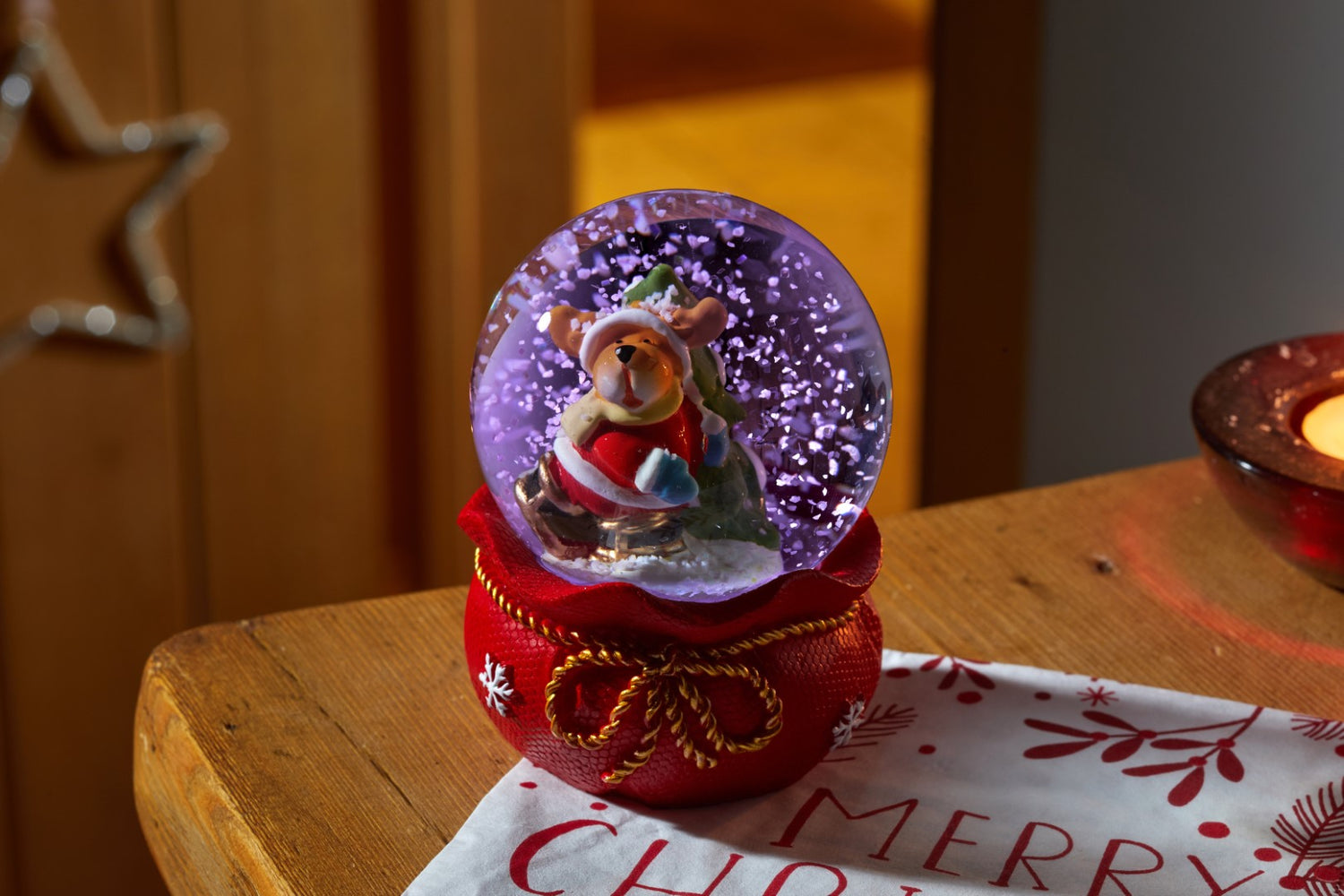 Three Kings 6cm Red Velvet SnowSpheres, Mixed Case