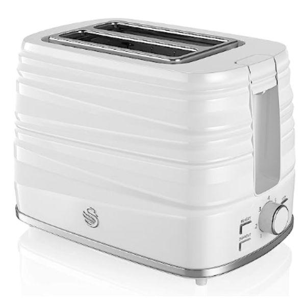 Swan Symphony 2 Slice White Toaster