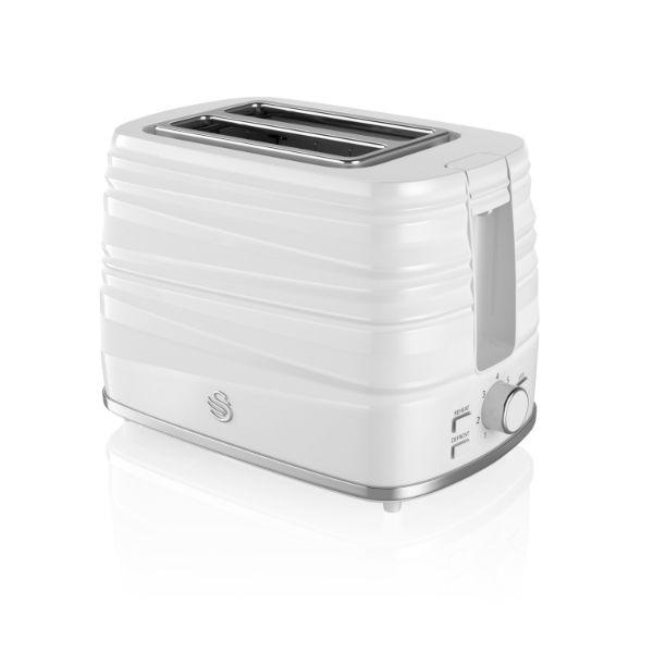 Swan Symphony 2 Slice White Toaster