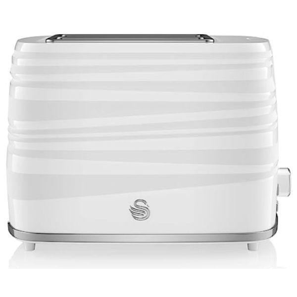 Swan Symphony 2 Slice White Toaster