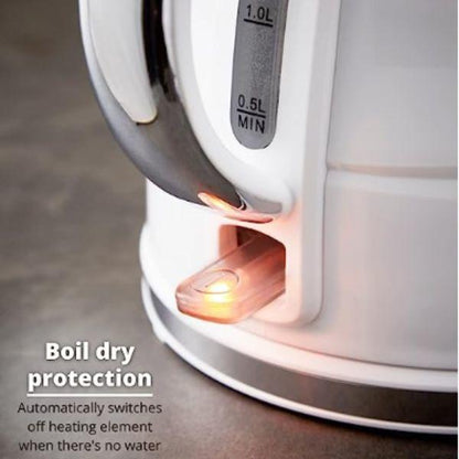 Swan Symphony 1.7L White Jug Kettle