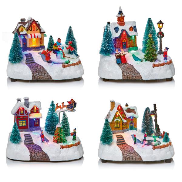 20cm Animated Christmas Scenes