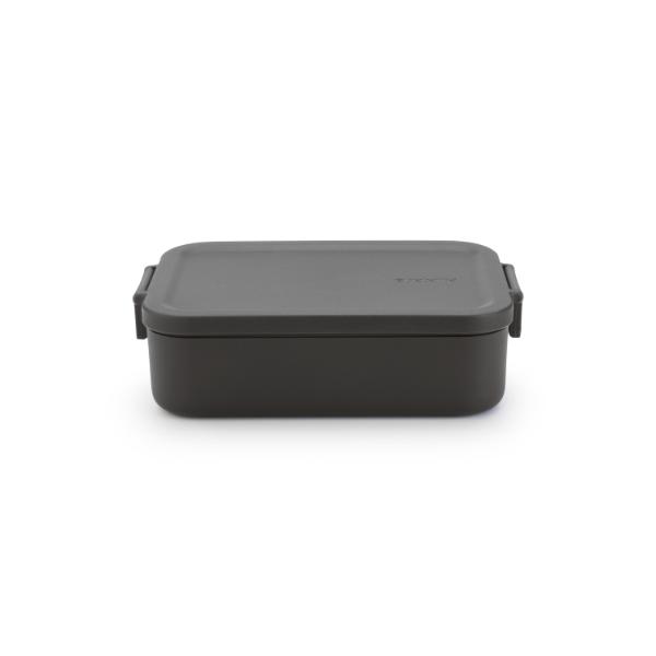 Make &amp; Take Lunch Box, Medium, Plastic - Dark Grey
