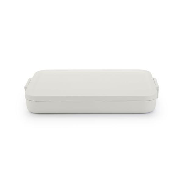 Make &amp; Take Lunch Box, Flat, Plastic - Light Grey