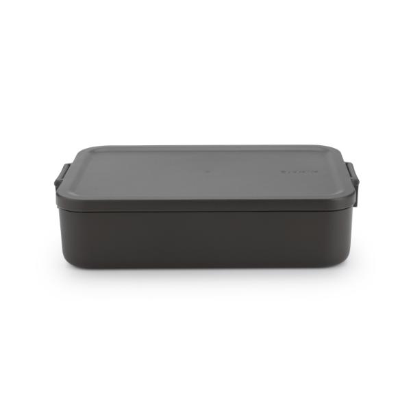 Make &amp; Take Lunch Box, Large, Plastic - Dark Grey