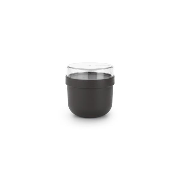 Make &amp; Take Breakfast Bowl, 0.5L, Plastic - Dark Grey