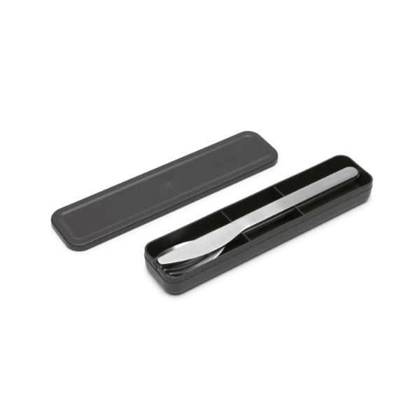 Make &amp; Take Cutlery Set, 3 pieces - Dark Grey