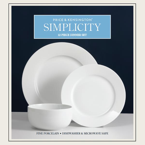 P&amp;K Simplicity Dinner Set 12 Piece