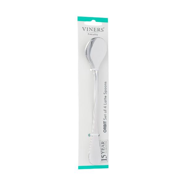 Viners Everyday Orbit 18/0 4 Piece Latte Spoon Set