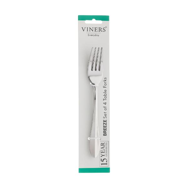 Viners Everyday Breeze 18/0 4 Piece Table Fork Set
