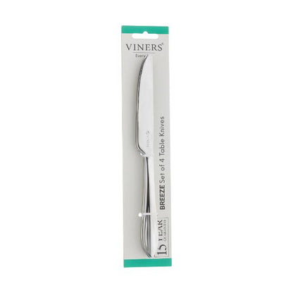 Viners Everyday Breeze 18/0 4 Piece Table Knife Se