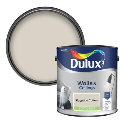 Dulux Walls &amp; Ceilings Soft Sheen Egyptian Cotton 2.5L