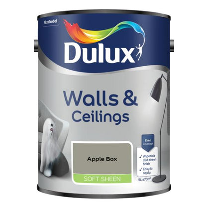 Dulux Walls &amp; Ceilings Soft Sheen Apple Box 5L