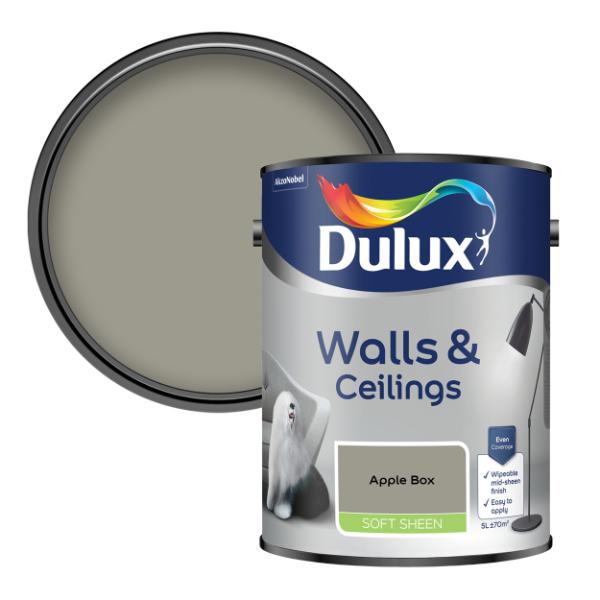 Dulux Walls &amp; Ceilings Soft Sheen Apple Box 5L