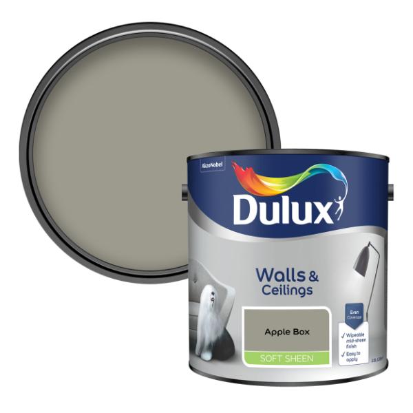 Dulux Walls &amp; Ceilings Soft Sheen Apple Box 2.5L