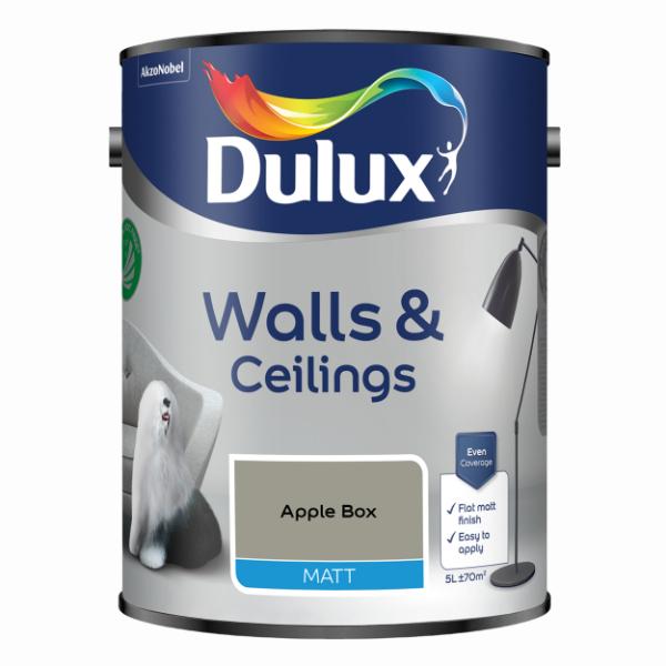 Dulux Walls &amp; Ceilings Matt Apple Box 5L