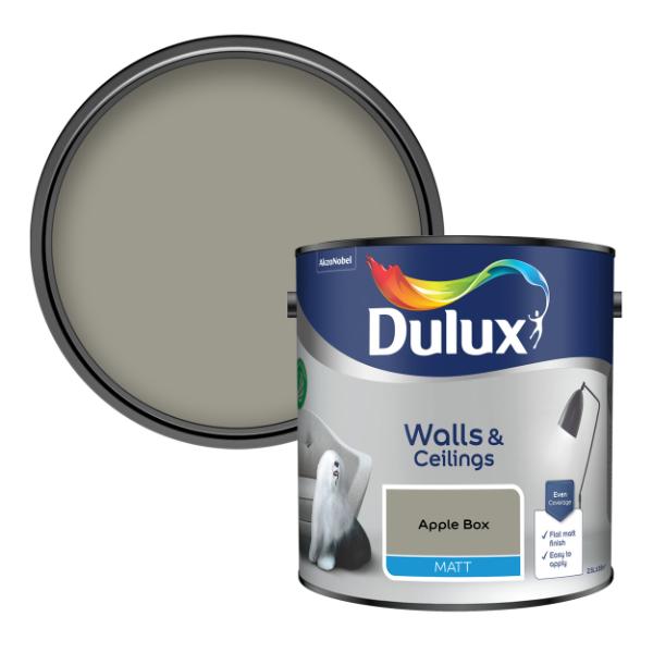 Dulux Walls &amp; Ceilings Matt Apple Box 2.5L
