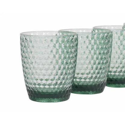 Cambridge Fete Diamond 4Pc Tumbler Set - Green