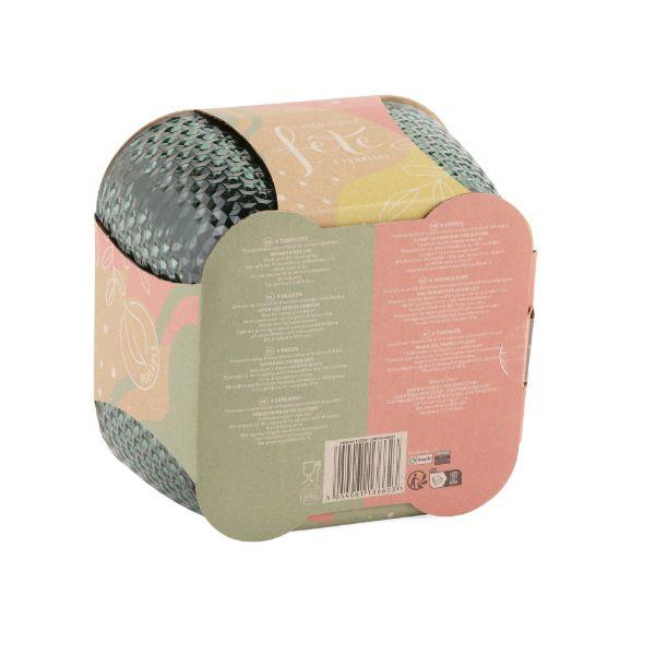 Cambridge Fete Diamond 4Pc Tumbler Set - Green